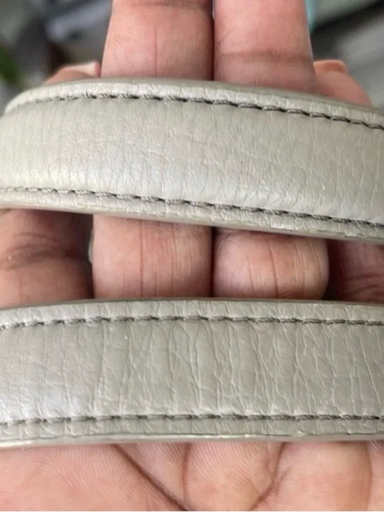 Tory Burch Pebbled Leather Tote in Light Gray - Picture 9 of 12